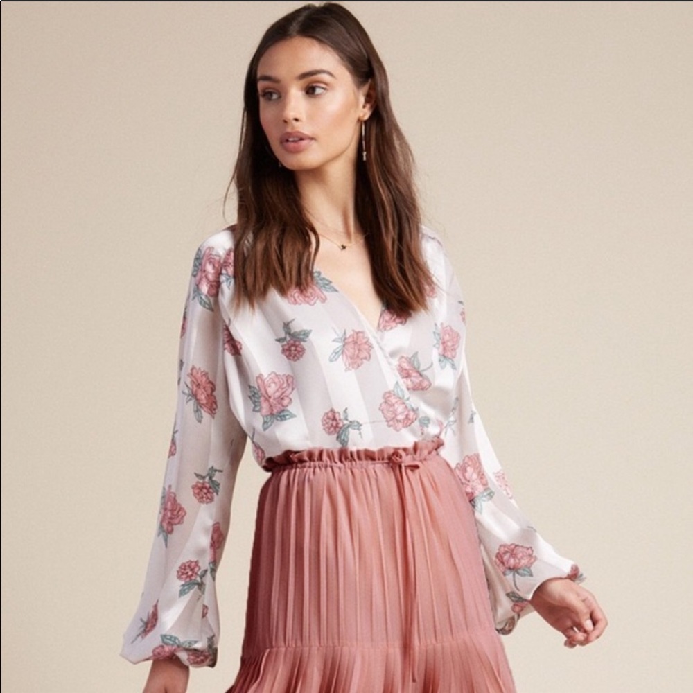 Lovers+Friends Layla floral print bodysuit size S